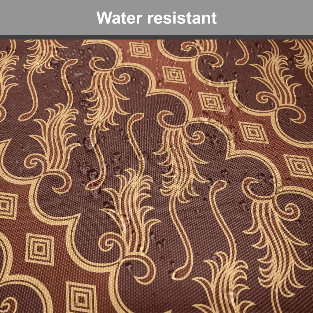 ABAKUHAUS Imbottitura marrone per sedie da sala da pranzo, Parang Barong indonesiano, cuscino decorativo impermeabile con cinturini per sedie da cucina, 40 cm x 40 cm - confezione da 12, marrone albicocca caramello - 3