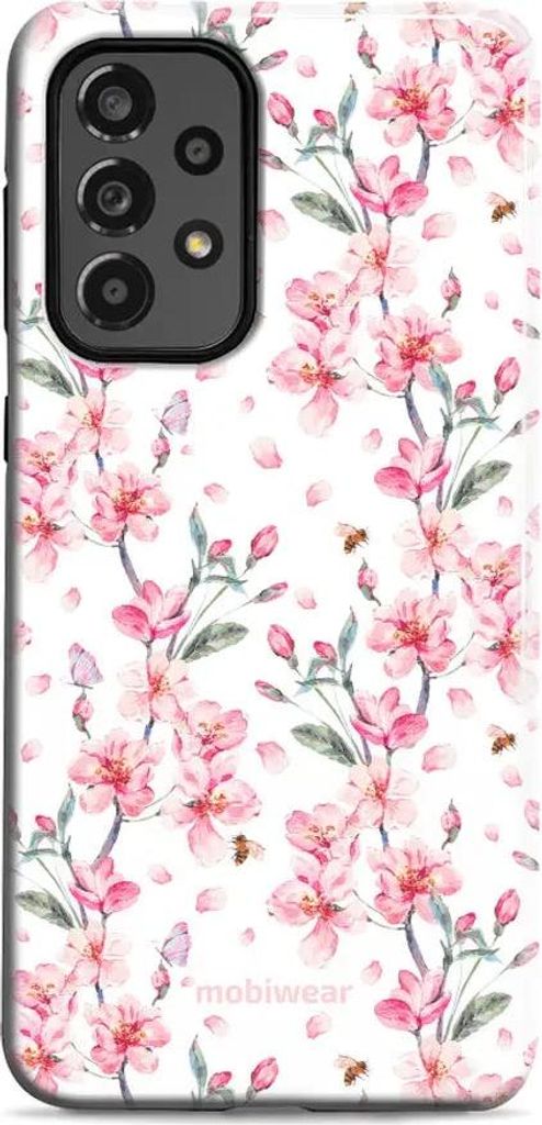 Handyhülle für Galaxy A33 5G, Mobiwear Elite Pro, Japanischer Blumenstrauß