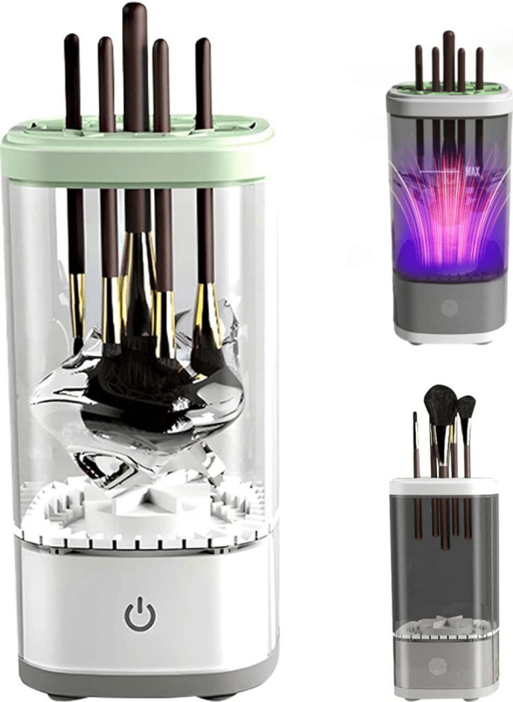 Kosmetikpinsel-Set Elektrischer Make up Pinselreiniger und Produktbild 