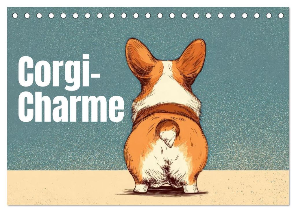 Corgi-Charme (Tischkalender 2027 DIN A5 quer), CALVENDO Monatskalender