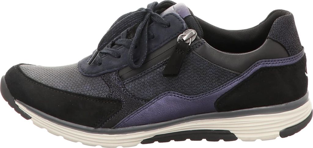 Gabor Comfort Damen-Schnürhalbschuh Blau-Schwarz, Farbe:blau, UK Größe:51/2