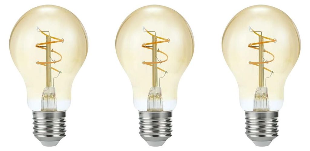 SPL E27 LED Filamentlampe 4,2W Extra Warmweiß Dimmbar 3 Stück