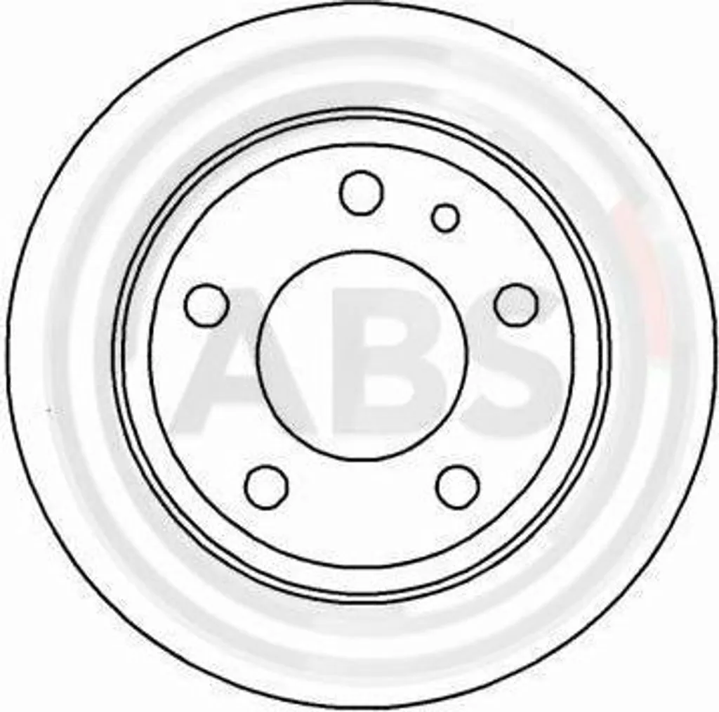 Disque de frein arrière pour BMW Série 5 E34 - Qualité OE 16254 ABS