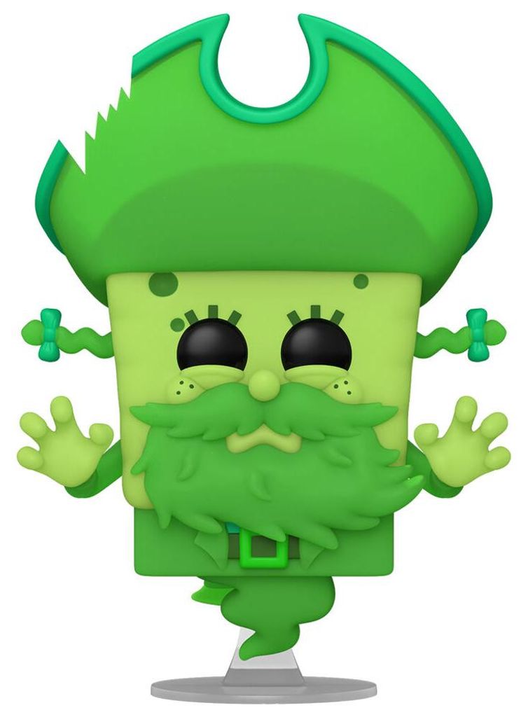 SpongeBob Schwammkopf POP! Vinyl Figur SpongeBob as the Flying Dutchman (Glow) 9 cm