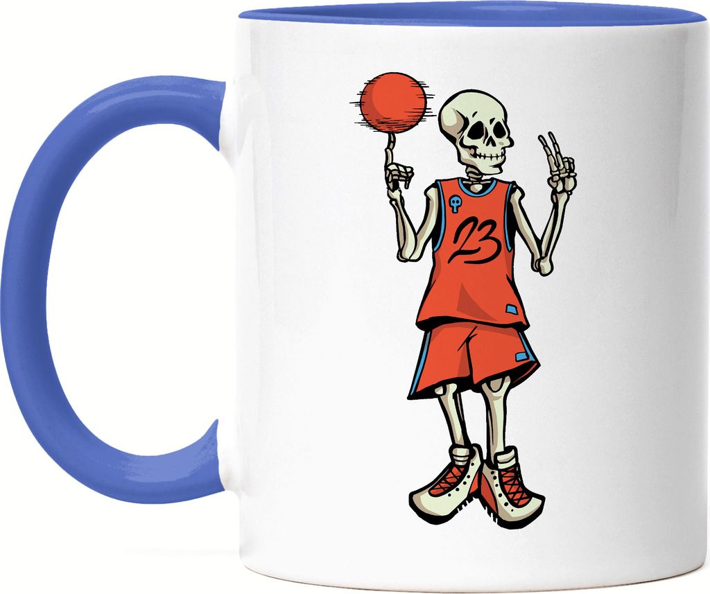 Basketball Tasse Blau Sport Mannschaft Spieler Basket Korb Teamsport Gewinner Ballsport Jersey Team Mannschaftssport