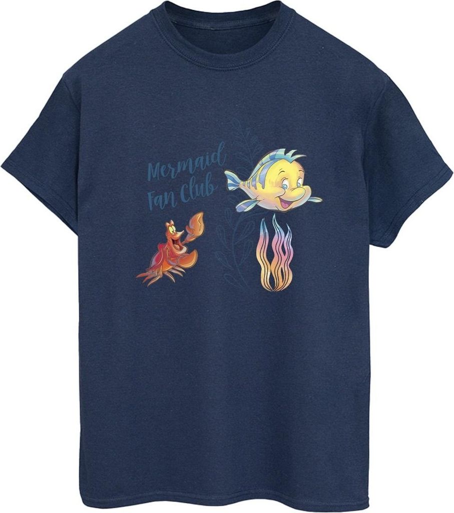 Disney - "The Little Mermaid Club" T-Shirt für Damen BI31004 (L) (Marineblau)
