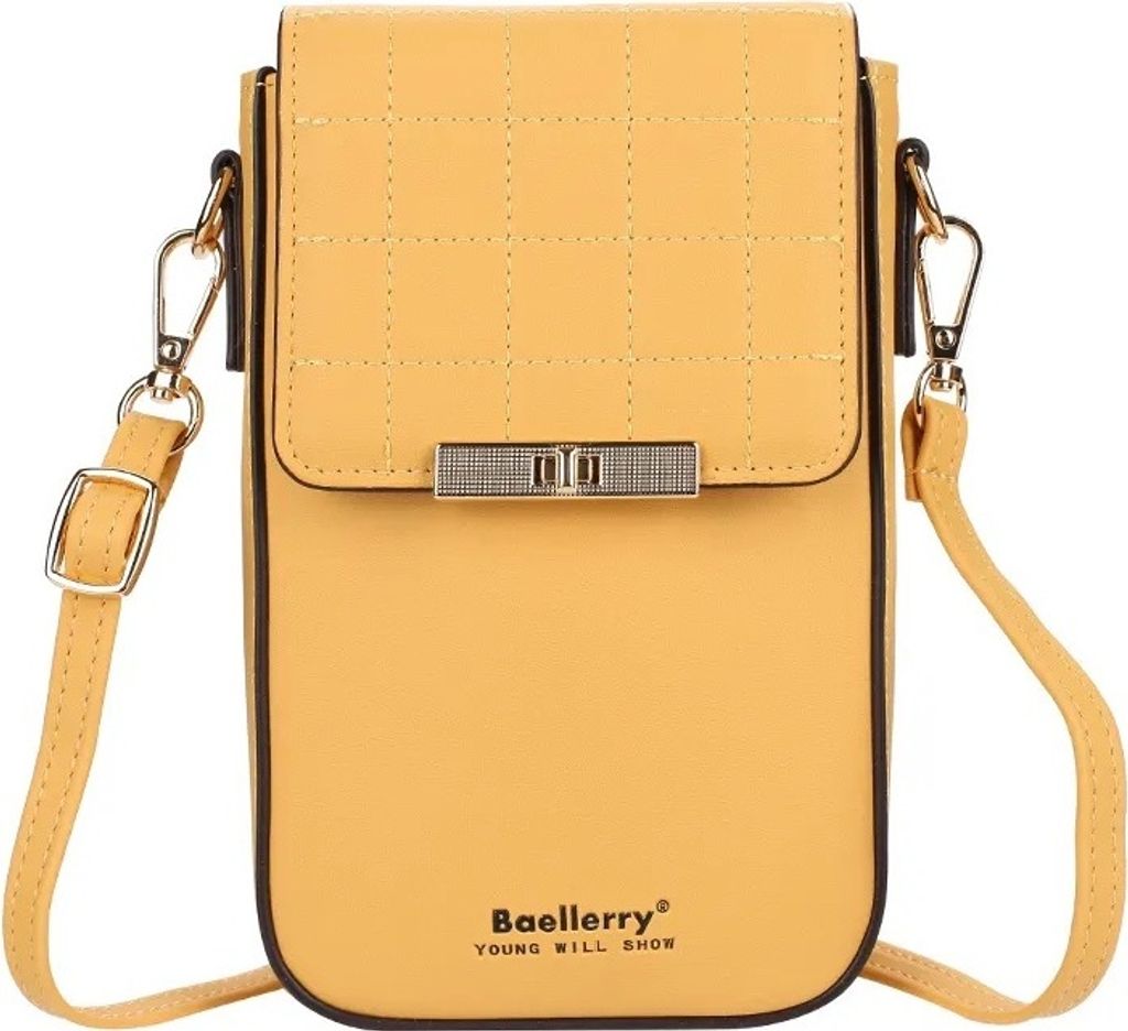 Baellerry Stitched Handtasche in Gelb – Stilvolle Mini-Handtasche KP25542