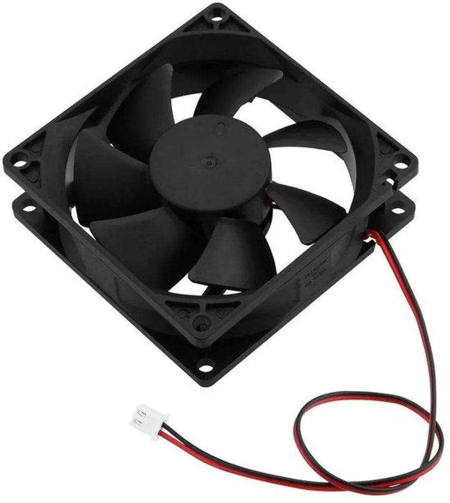 Ventilateur 80mm 12V Anti-Surchauffe avec Double Roulement à Billes 0,2A