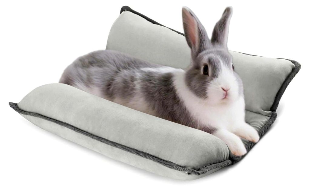 Kaninchenbett – Zweiseitiges Waschbares Kissen für Kaninchen, Junge Katzen, Meerschweinchen und Welpen