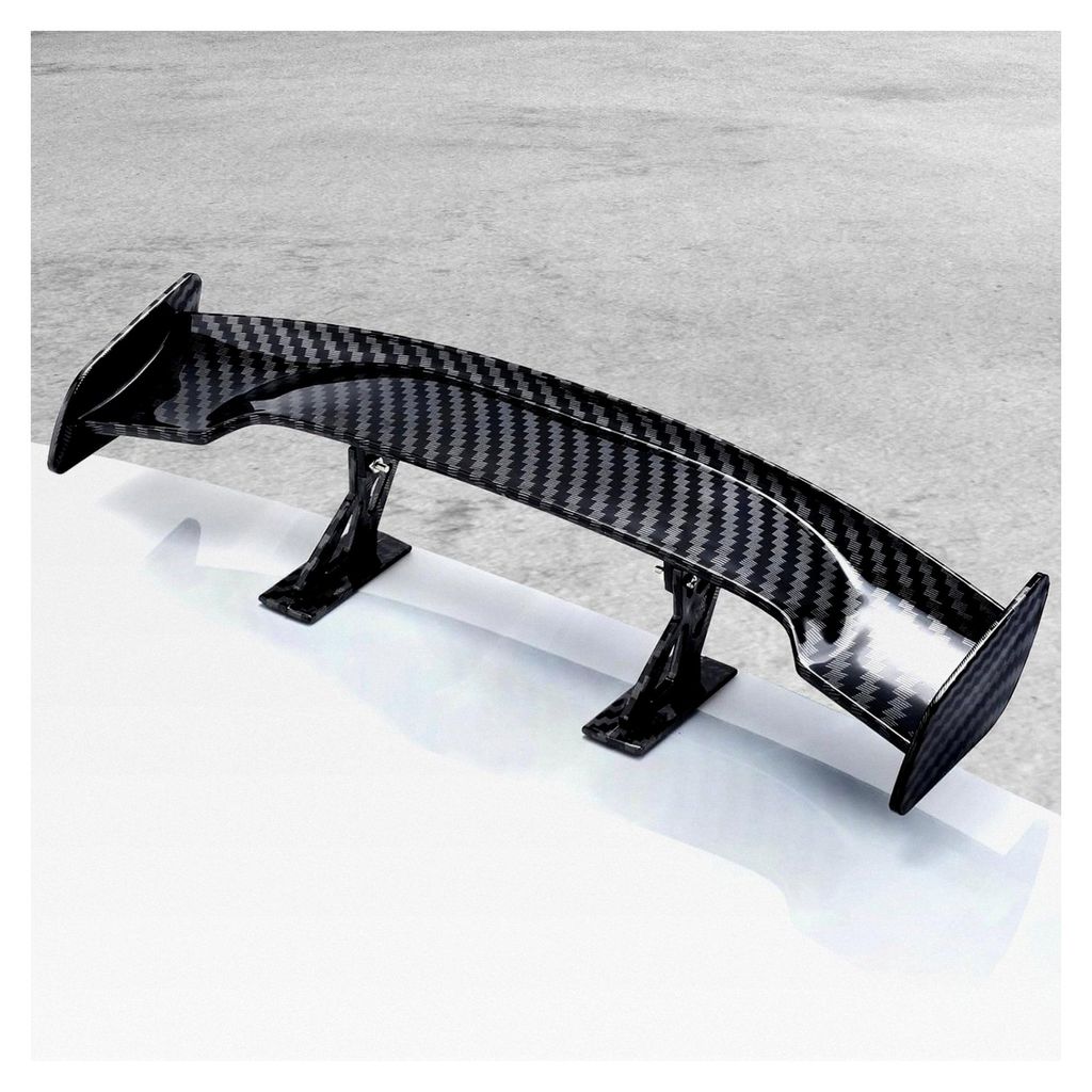Mini Spoiler für Autos, universeller Heckspoiler in Carbon-Optik, einfache Klebemontage (ohne Bohren), Heckflügel-Dekoration für individuelles T...