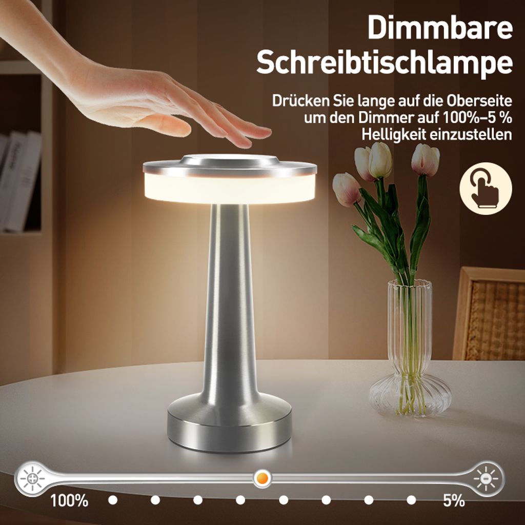 Schreibtischlampe,Nachttischlampe,Nachtlicht, Touch Produktbild 2