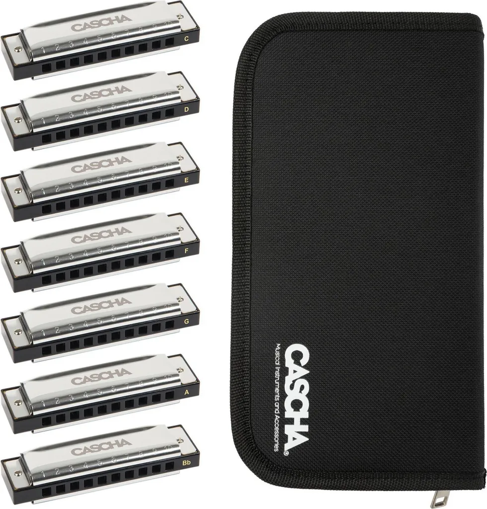 Harmonica Diatonique Blues Set Cascha HH 2223 Idéal pour Débutant et Pro