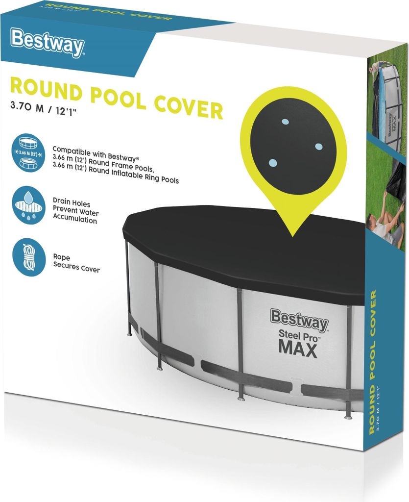 Copertura per piscina Steel Pro con diametro di 366 cm Immagine del prodotto 