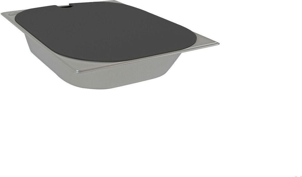 Edelstahl Spülbecken Abdeckung-Anthrazit Camping 325x265x65 mm Wohnmobil womo