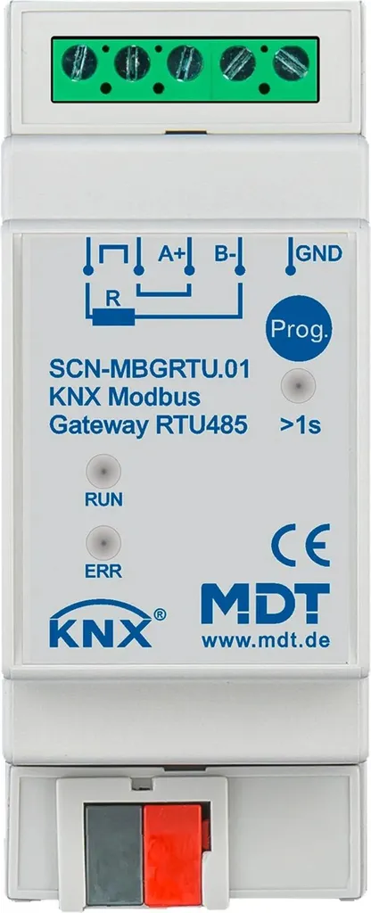 Passerelle KNX Modbus RTU485 bidirectionnelle compacte format 2TE