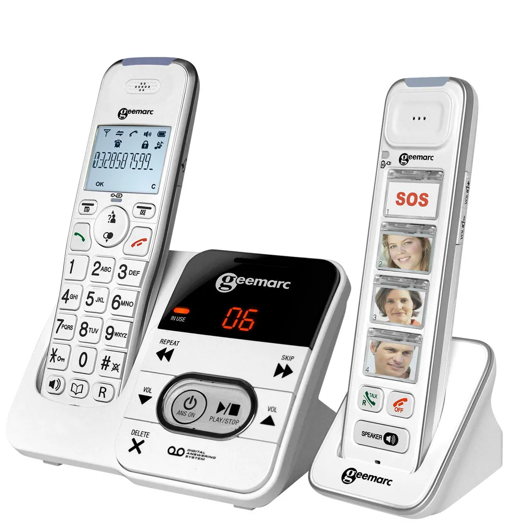 Téléphone Senior Ergonomique Pack 296 : Solution Vision et Audition