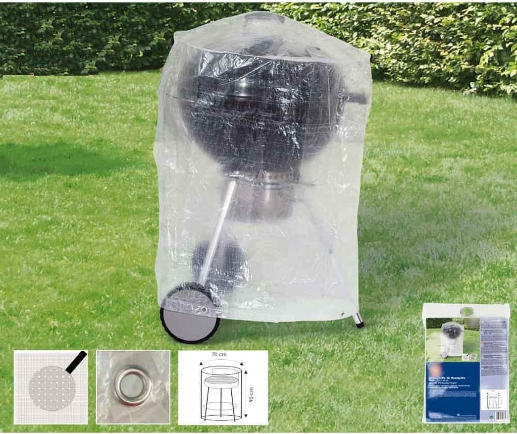 Schutzhülle transparent runder Grill,ca.70x90