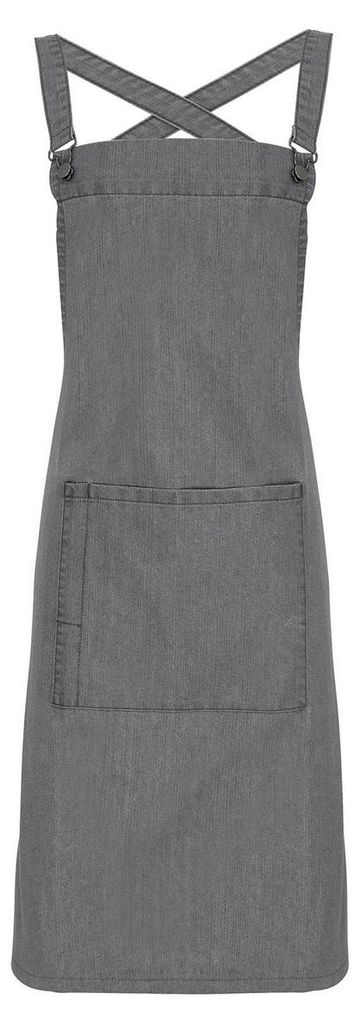 Premier - Latzschürze "Barista" LT2872 (Einheitsgröße) (Jeans-Grau)