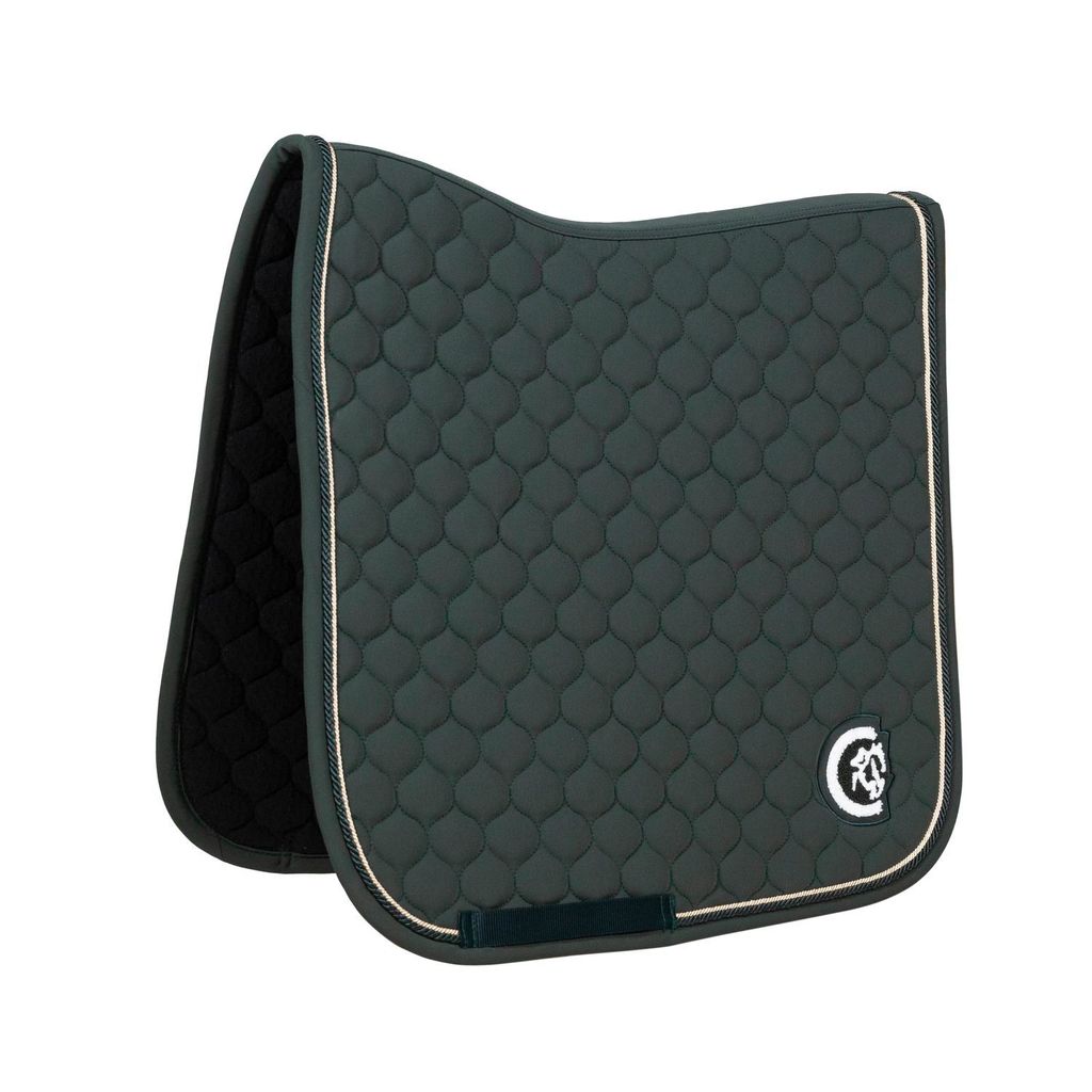 Kentucky Horsewear Saddle Pad Onion Quilt 3D Logo Dressage, Farbe:Pine Green, Größe:Full