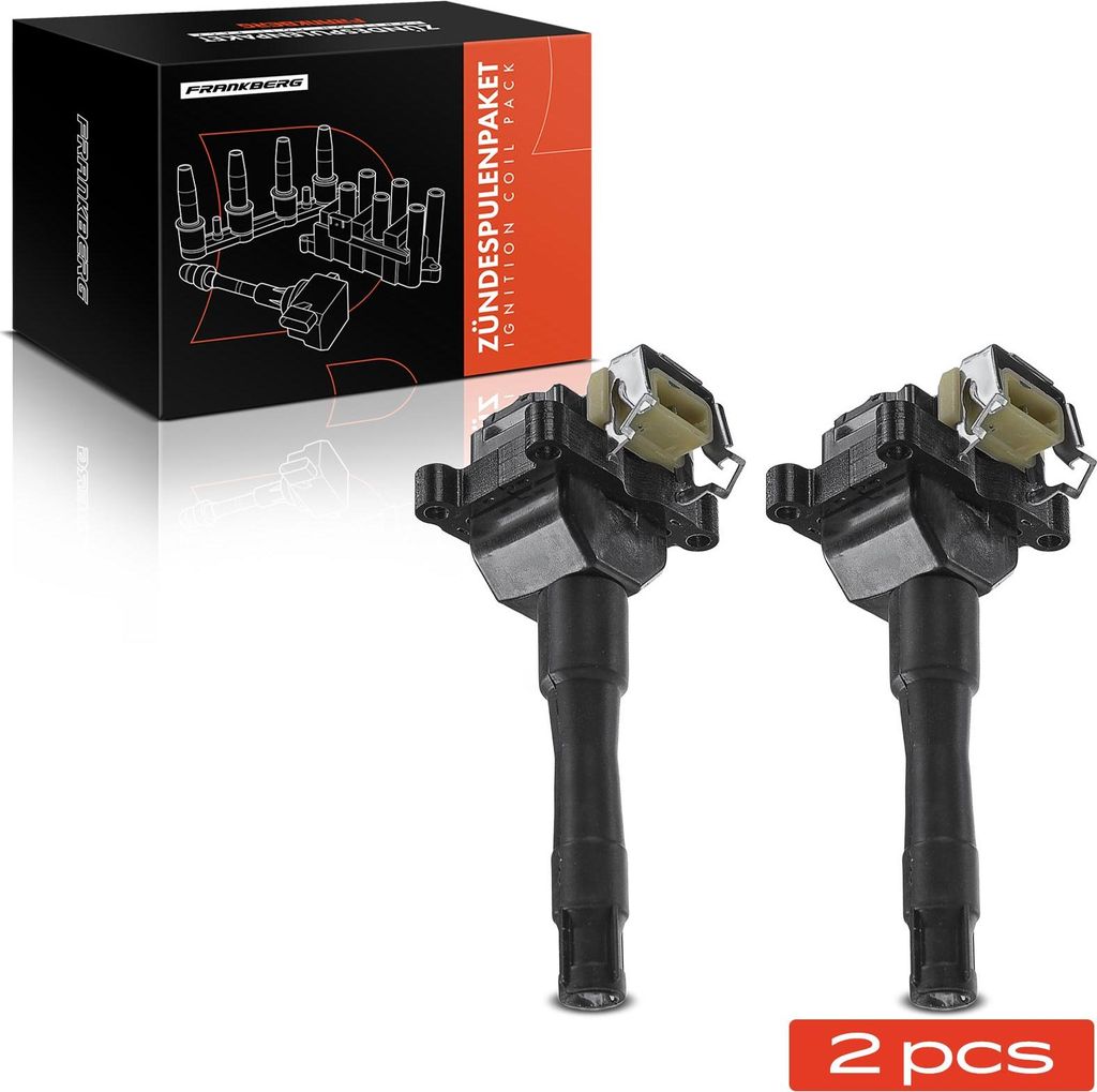 Frankberg 2x Zündmodul Zündspule für BMW E36 E34 E32 E38 E31 1.8L 2.0L 2.5L 3.0L 3.8L 4.0L 1987-2001