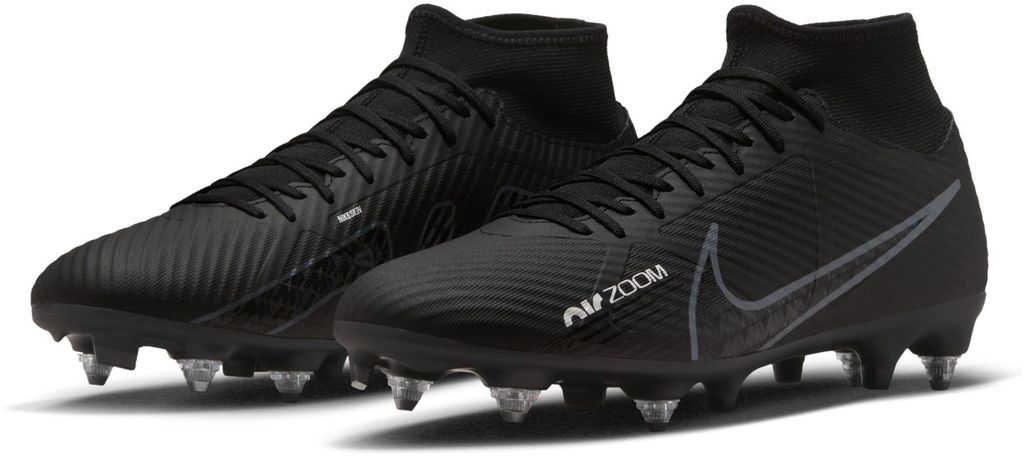 Nike ZOOM MERCURIAL SUPERFLY 9 ACADEMY SG-PRO ANTI-CLOG TRACTION SCHWARZ 9.5