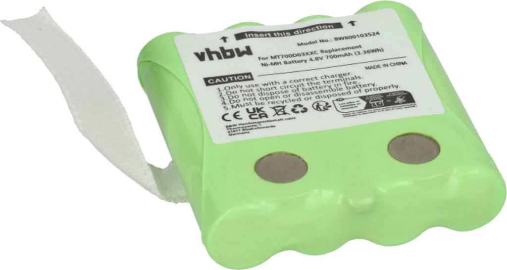 vhbw 2x Akku kompatibel mit DeTeWe Outdoor 8000, PMR8000, Produktbild 4