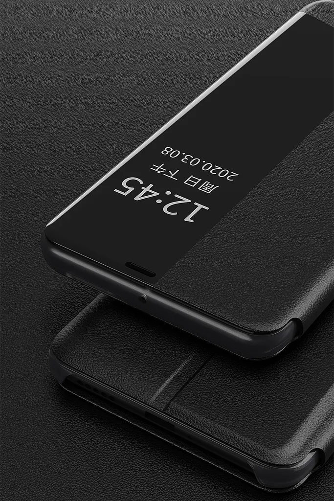Offerta Custodia Huawei P20 Pro: Smart View Window Flip Stand Nero - 5