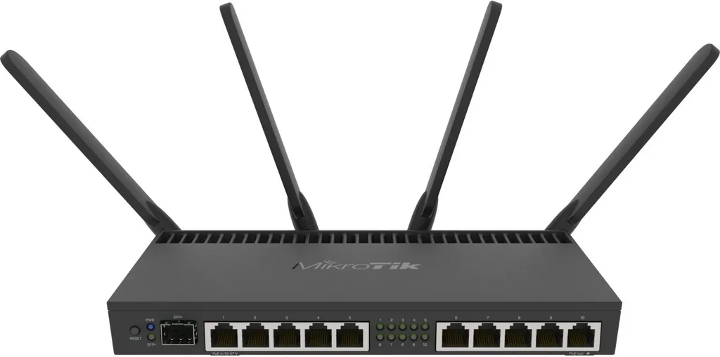 Routeur MikroTik RB4011iGS+5HacQ2HnD-IN WiFi Double Bande 2033Mbps