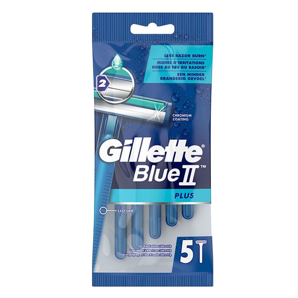 Gillette Einwegrasierer Blue II Plus 5er Pack