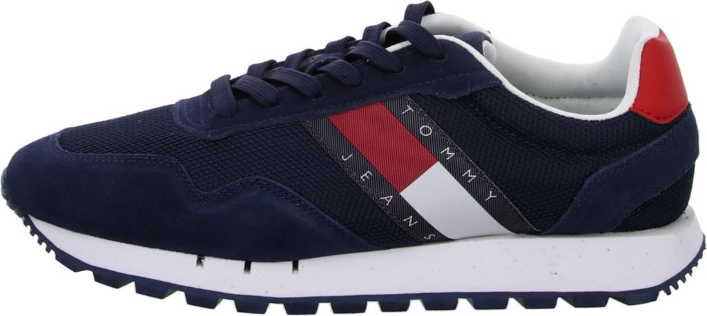 Tommy Jeans Sneaker Low Retro Runner Mix Herren 31333437313735 Blau 44 EU