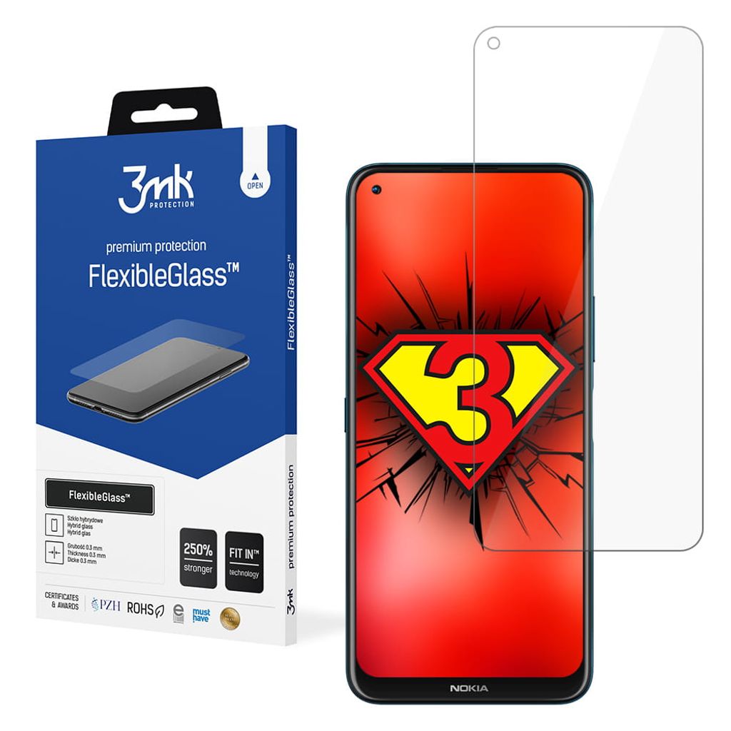 3mk Display Hybridglas FlexibleGlass für Nokia 8.3 5G 0,3mm Produktbild 