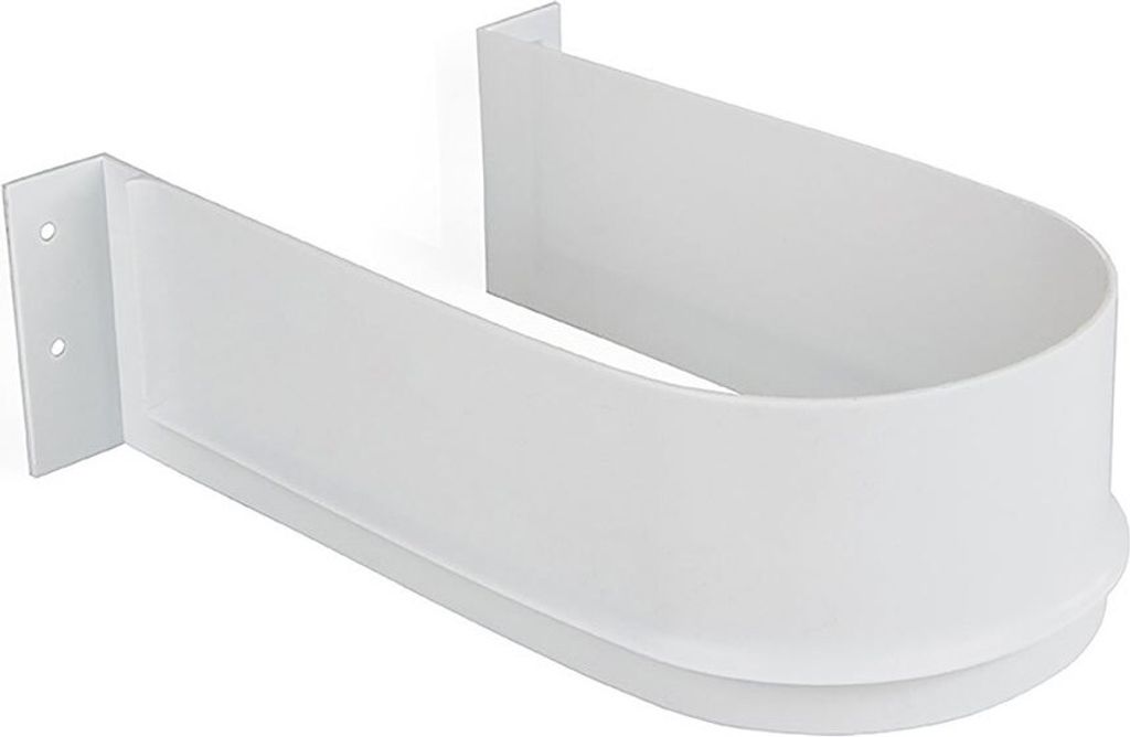 Emuca 10er Satz Siphonblende für Badeschubladen, gebogen, Kunststoff, Weiß