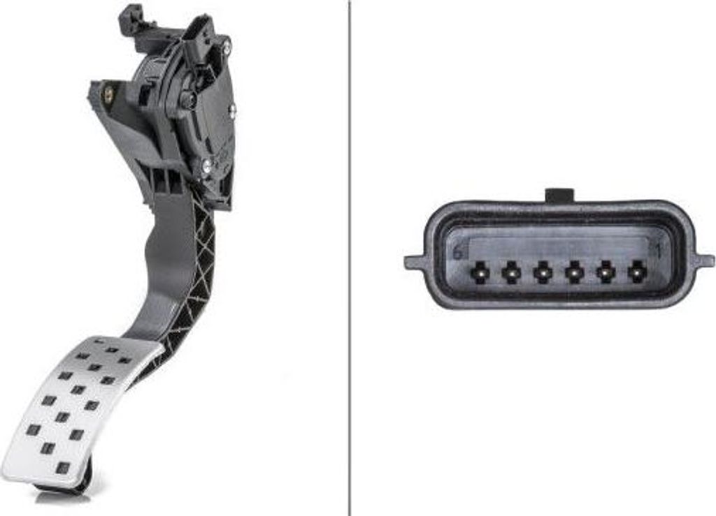 HELLA 6PV 009 978-821 Gaspedalpositionssensor OE 180109275R kompatibel mit Logan, Sandero