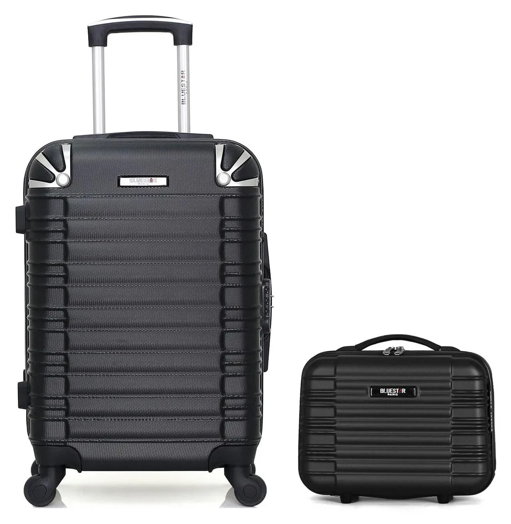 BLUESTAR LIMA - Lot de 2 Valise Cabine et Vanity Rigide avec Serrure Code