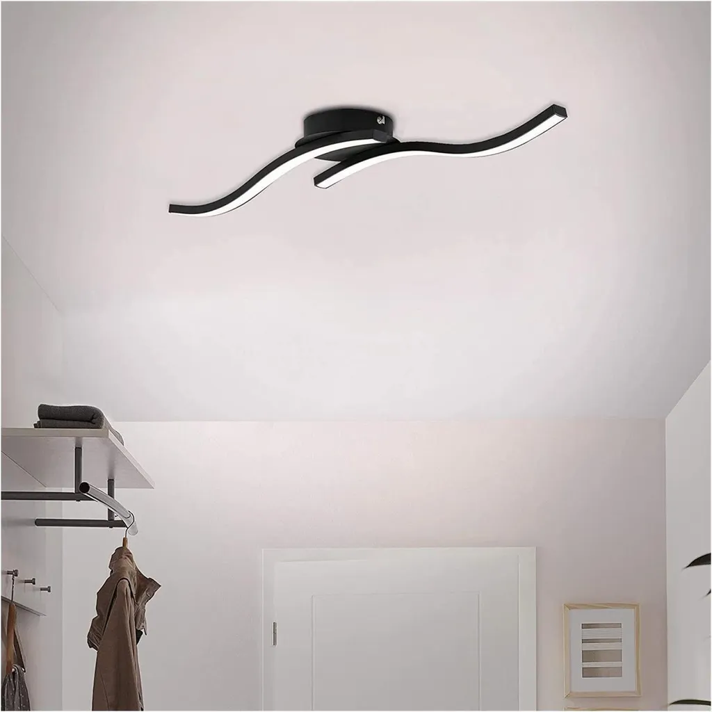 Illuminazione Professionale LED Briloner 12W: Metallo Nero per Ufficio - 3