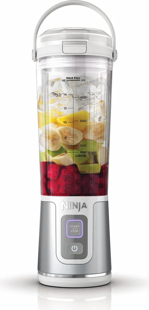 Ninja Blast Frullatore Wireless Bianco 0,5L | Tritaghiaccio da Camping