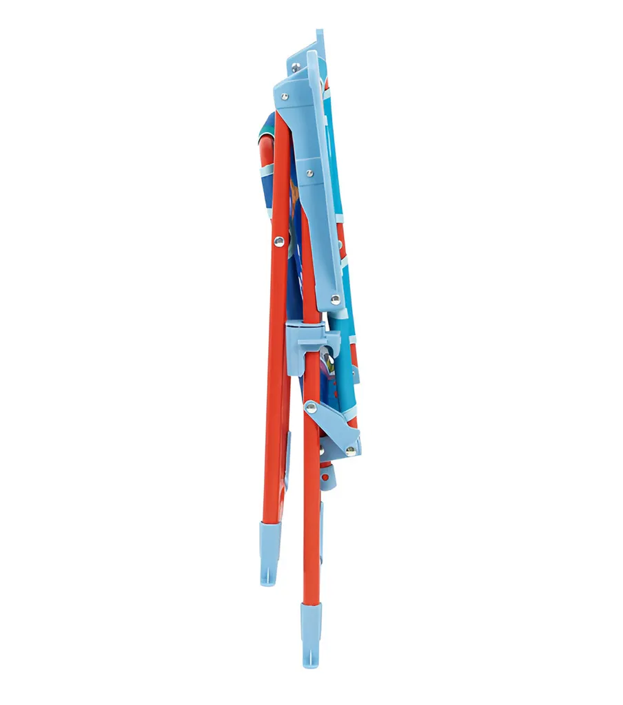 Chaise camping Spiderman 38x32x53 cm avec structure métal robuste bleu