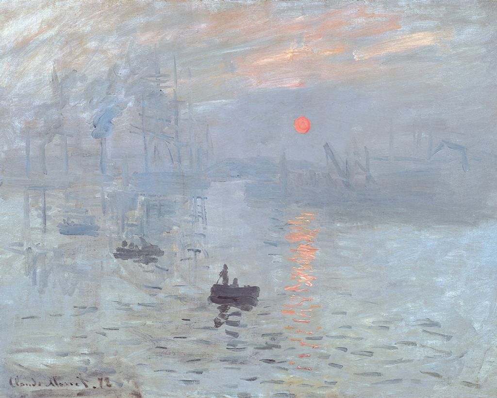 Claude Monet Kunstdruck Bild - Impression, Sonnenaufgang, 1872 (40 x 50 cm)