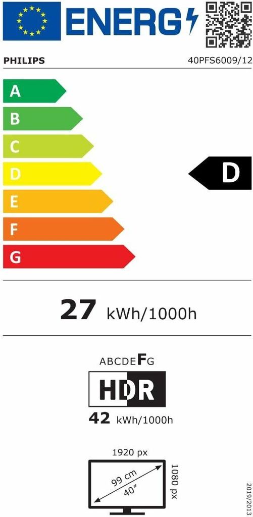 Philips 40PFS6009 LED TV 40 Zoll Full HD HDR 10 Produktbild 5