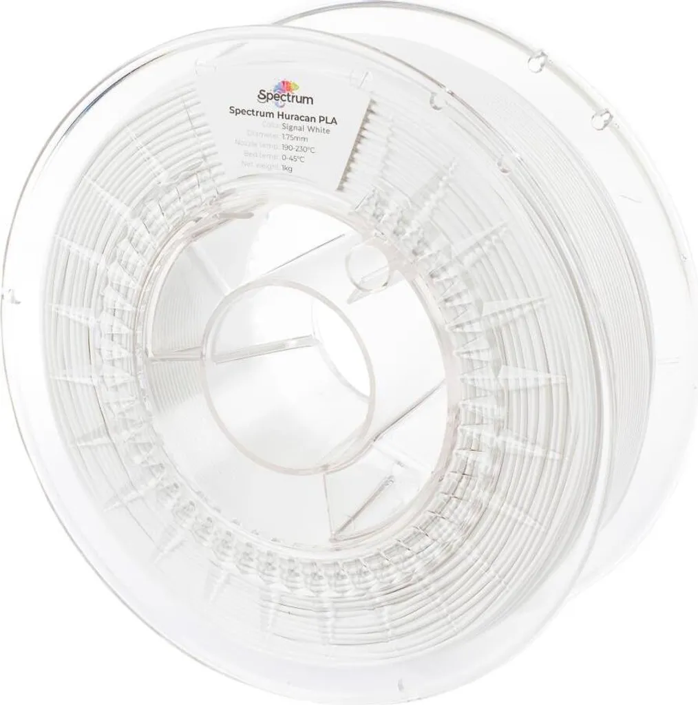 Filament PLA 1.75mm Blanc pour Prototypage Rapide Spectrum Huracan 1kg 3D
