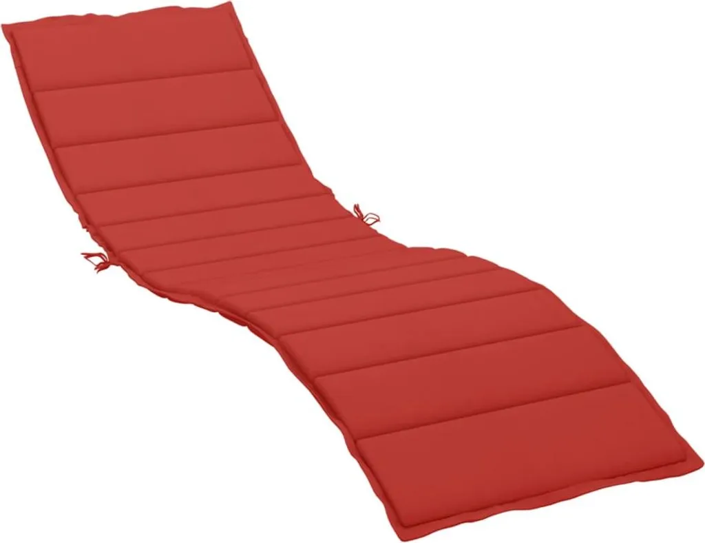 Cuscino Lettino vidaXL Rosso Oxford 200x50 | Comfort Design Esterni