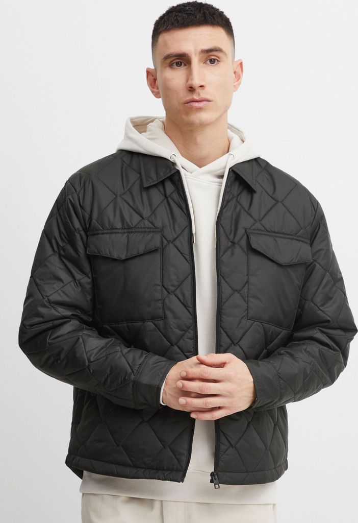 !Solid SDErhard Herren Feldjacke Übergangsjacke jacke Überhemd Shacket gesteppt unifarben Hemdjacke mit Reißverschluss Regular Fit