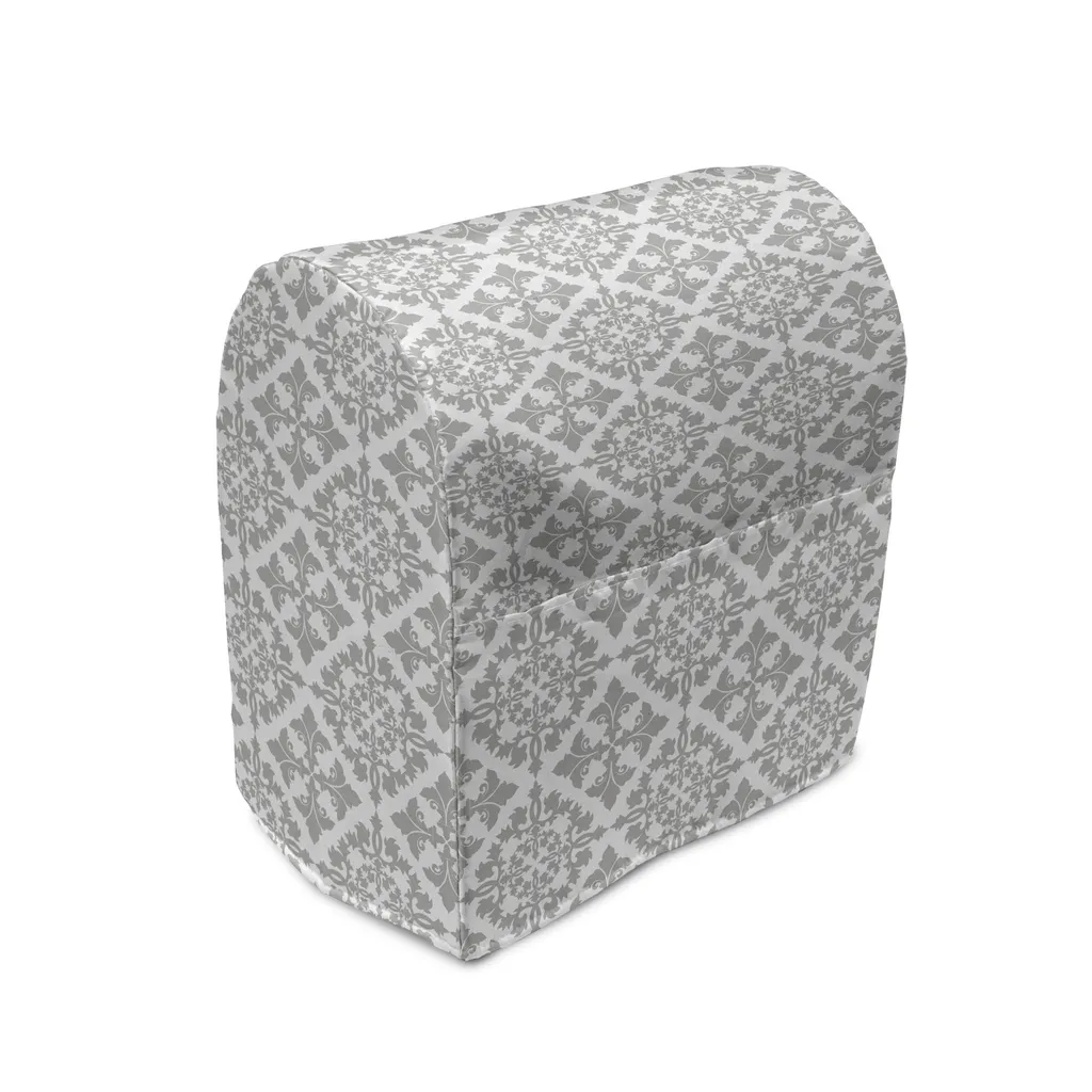 Housse de protection pour robot de cuisine gris et blanc 36 cm hauteur