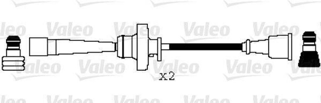 VALEO 346069 Zündkabelsatz Zündleitungssatz für MITSUBISHI Space Star (DGA) CARISMA (DA) PAJERO PININ (H6W, H7W) COLT V (CJ, CP) Galant VIII Lim...
