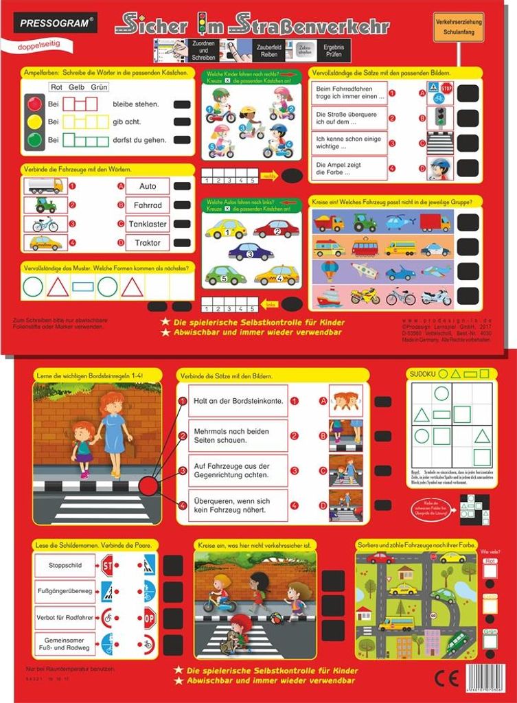 PRESSOGRAM Zaubertafel - Sicher im Straßenverkehr