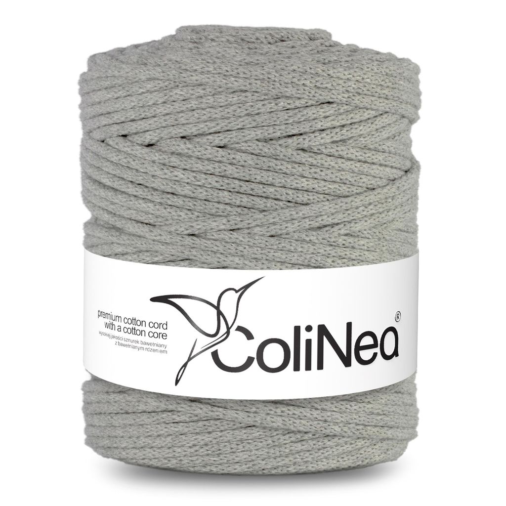 Cordon de coton, tressé ColiNea 5mm 200m gris ColiNea avec Image du produit 