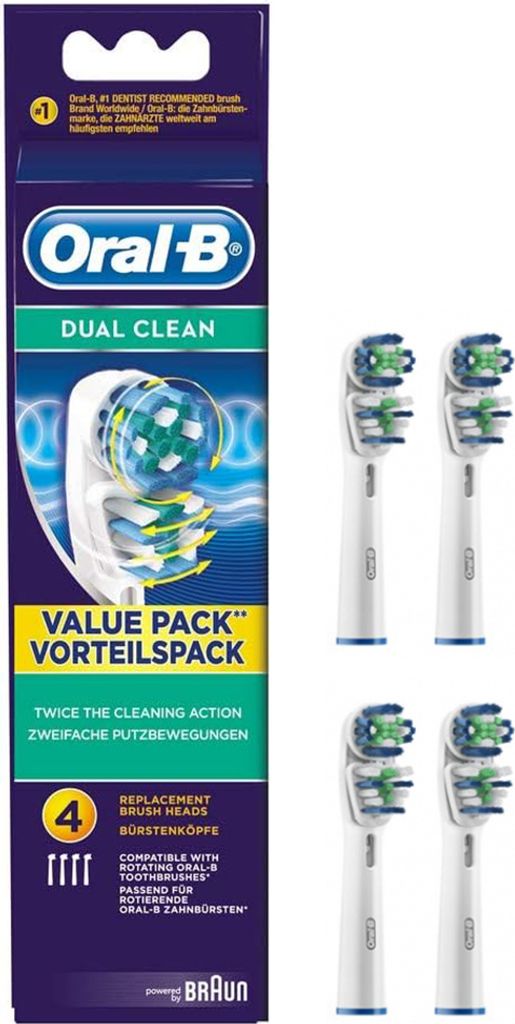 Braun Oral-B EB 417-4 Dual Clean Aufsteckbürsten 4er-Pack Produktbild 