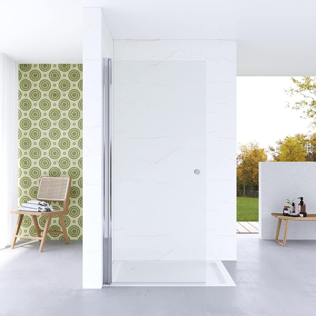 Walk in Dusche Duschabtrennung mit Drehtür 90x187cm Produktbild 
