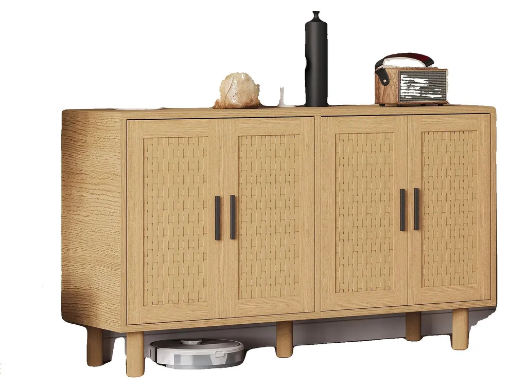 Armoire de rangement design moderne en bois avec grand espace intérieur