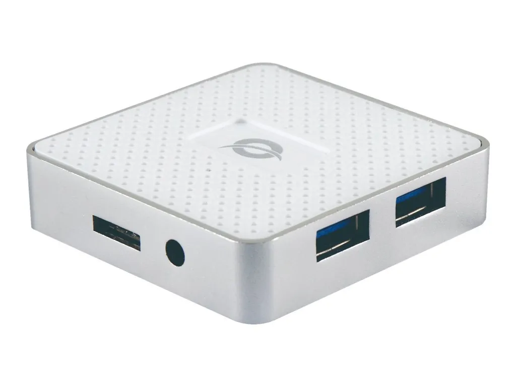Hub USB 3.0 Conceptronic HUBBIES03W : Solution 4 Ports pour PC et Mac